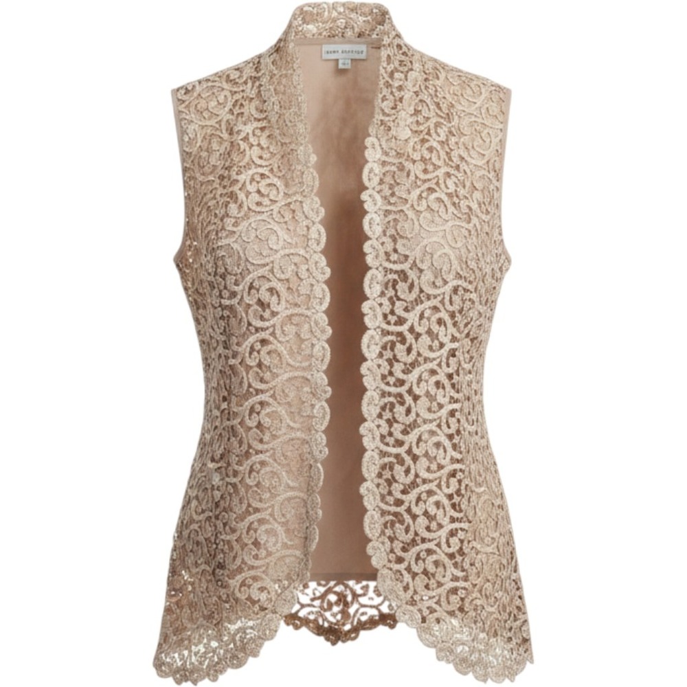San Andre 1998 Lace Vest Women S Dusty Rose Coquette Whimsigoth